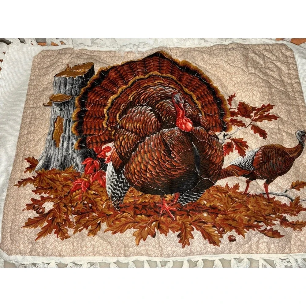 Handmade Apron Turkey Thanksgiving‎ Fall Bib